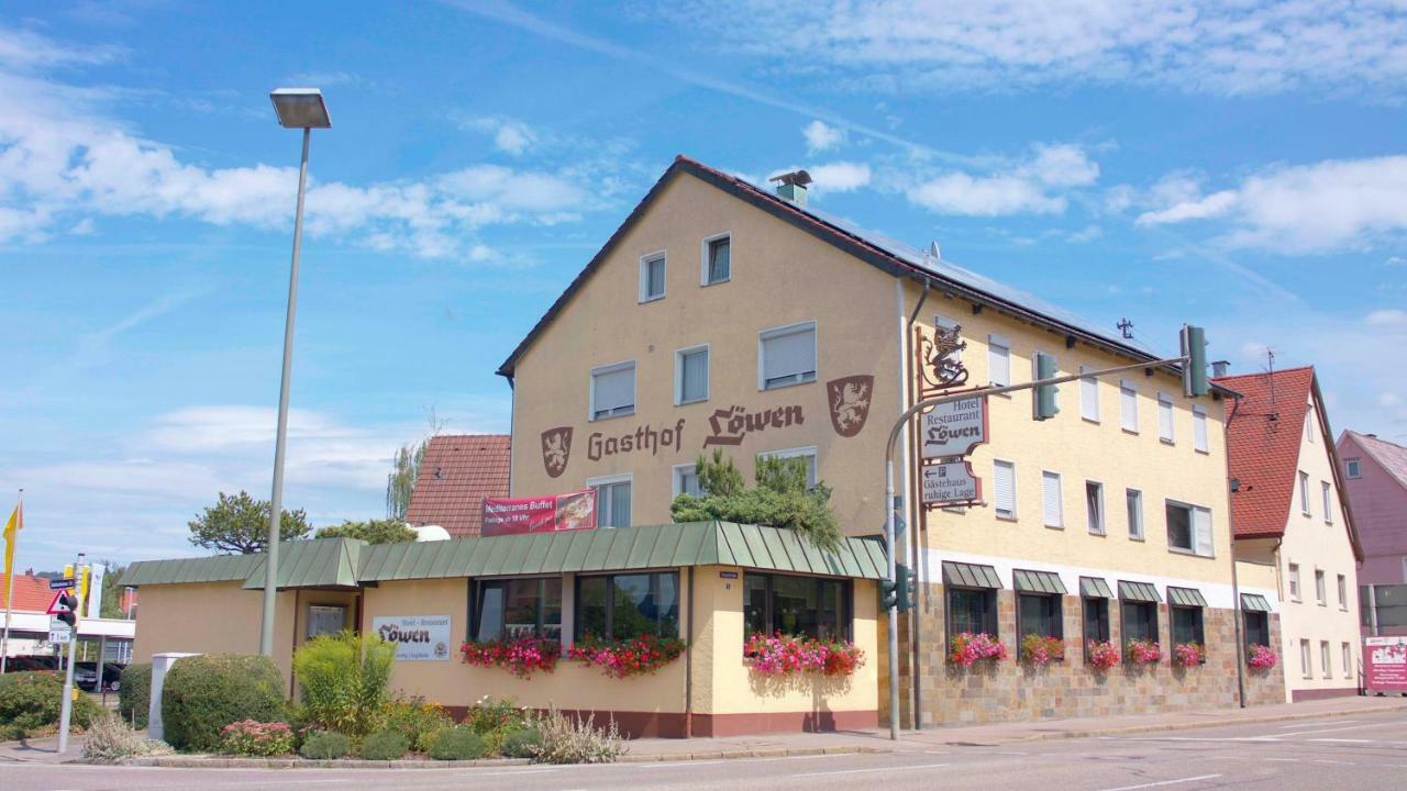 Hotel-Restaurant Und Gaestehaus Loewen Suessen Exterior foto